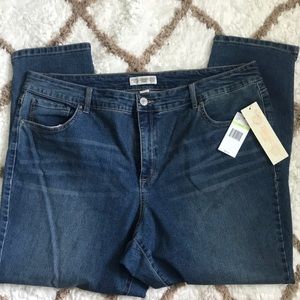 VINTAGE AMERICA Ladies blue jeans, mid rise 18/34